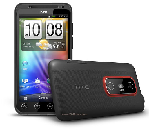 Harga/Price HTC EVO 3D indonesia, kelemahan kekurangan dan kelebihan handphone HTC EVO 3D, ponsel layar sentuh Android 2.3 Gingerbread Dual-Core prosessor