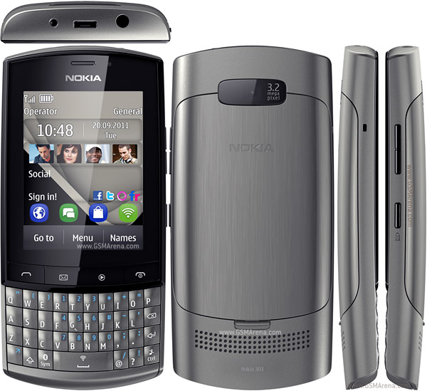 Nokia Asha 303 (SOURCE: GSMArena.com)