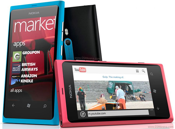 Harga spesifikasi fitur hp Windows Phone Nokia Lumia 800, kelebihan dan kelemahan Nokia Lumia 800, keunggulan dan kekurangan handphone Nokia Lumia 800, gambar foto desain dan warna Nokia Lumia 800 