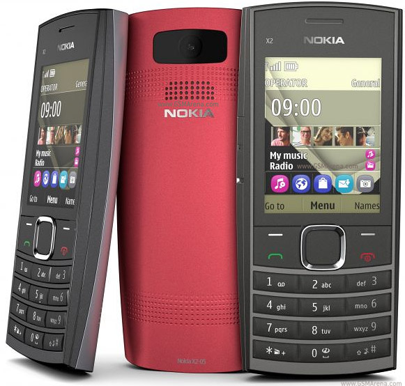 Harga spesifikasi fitur hp Nokia X2-05, kelebihan kelemahan, keunggulan dan kekurangan handphone Nokia X2-05, gambar foto desain dan warna hp Musik Nokia X2-05 speaker kencang, 